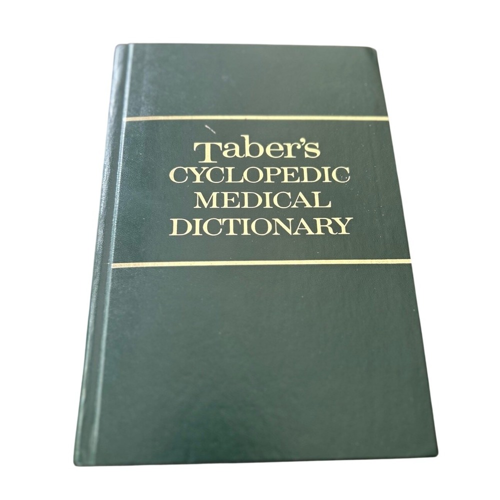 F.A. Davis Taber's Cyclopedic Medical Dictionary 14th Ed Green Hardcover Book